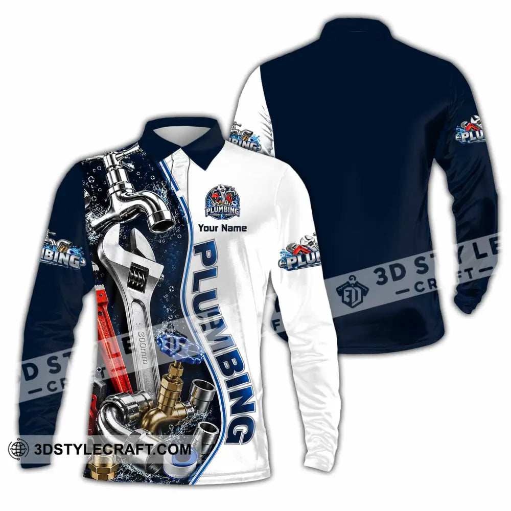 Unisex Shirt - Custom Plumbing Shirt - Long Sleeve Polo / S - T-shirt