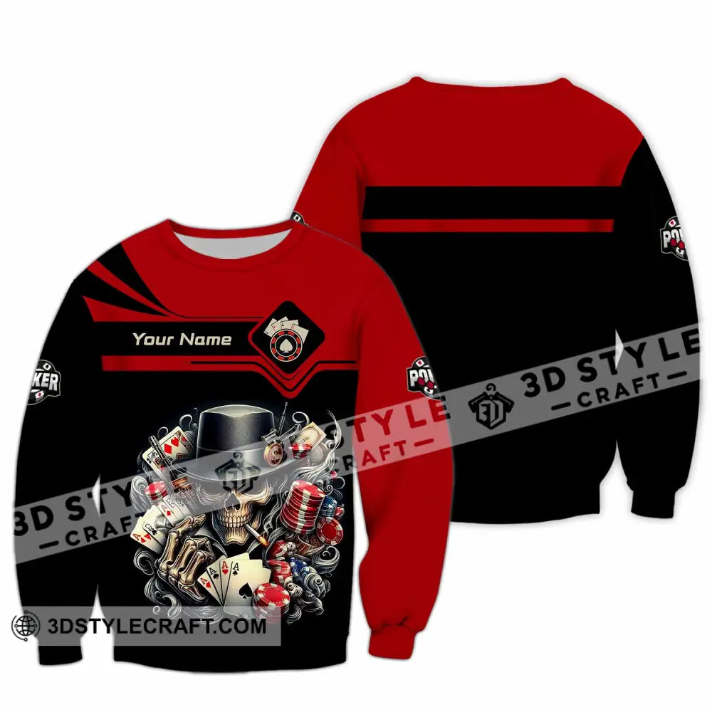 Unisex Shirt - Custom Poker 3D Shirt Long Sleeve / S T-shirt