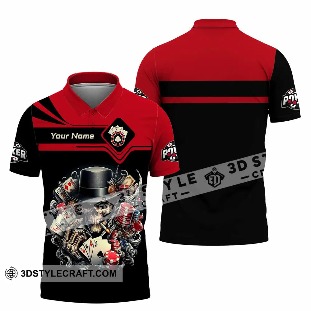 Unisex Shirt - Custom Poker 3D Shirt Polo Shirt / S T-shirt