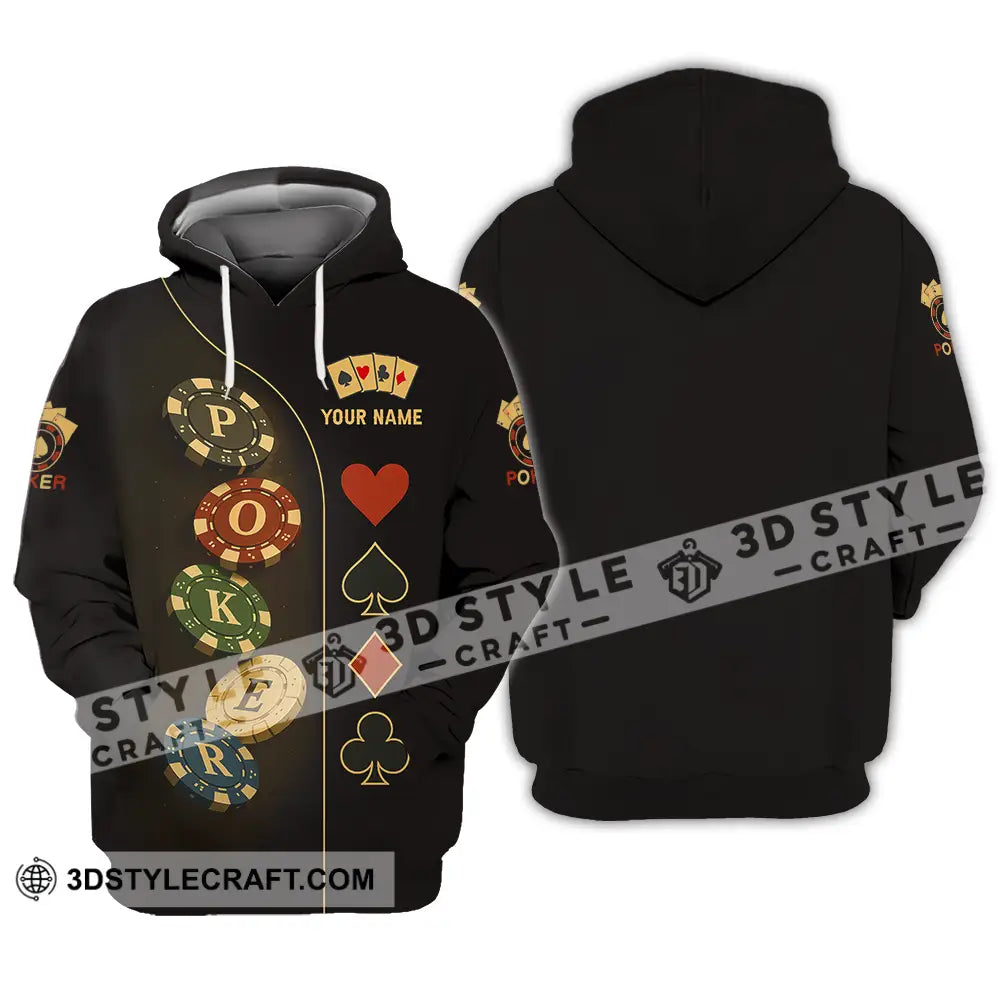 Unisex Shirt - Custom Poker Shirt Hoodie / S T-shirt