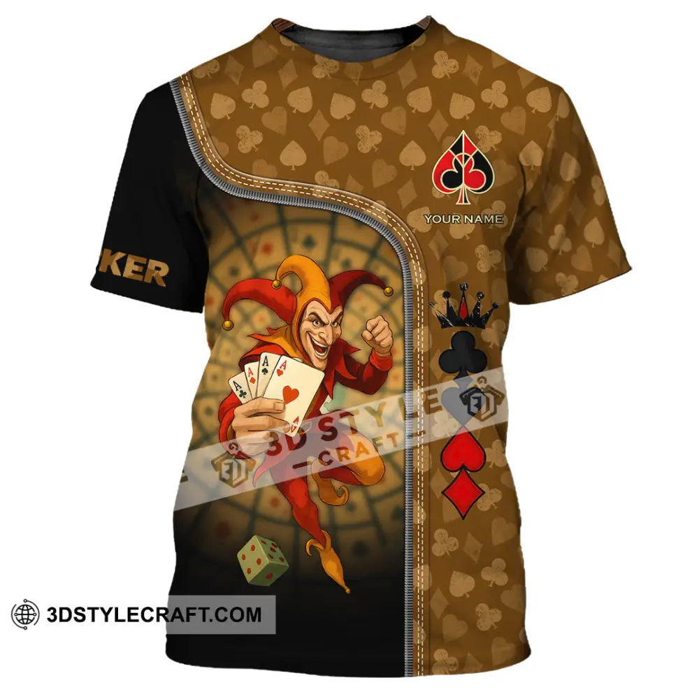 Unisex Shirt - Custom Poker Lover Shirt Poker Player T-Shirt / S T-shirt