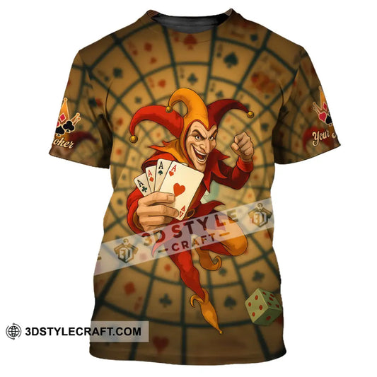 Unisex Shirt - Custom Poker Lover Shirt Poker Player T-Shirt / S T-shirt