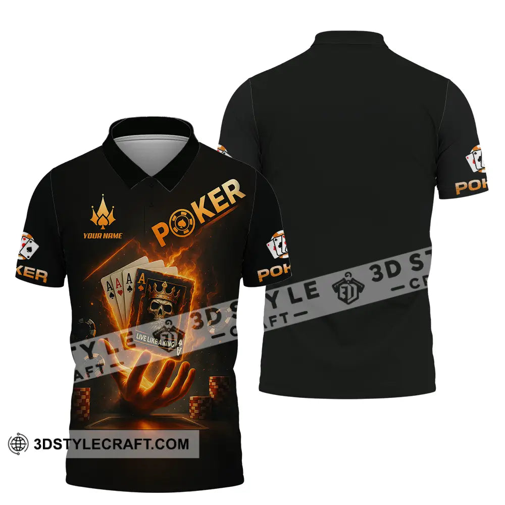 Unisex Shirt - Custom Poker Shirt Polo Shirt / S T-shirt
