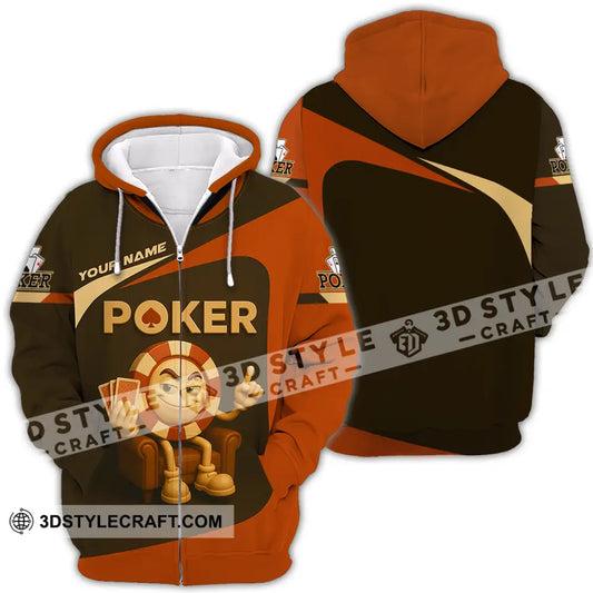 Unisex Shirt - Custom Poker Shirt Zipper Hoodie / S T-shirt