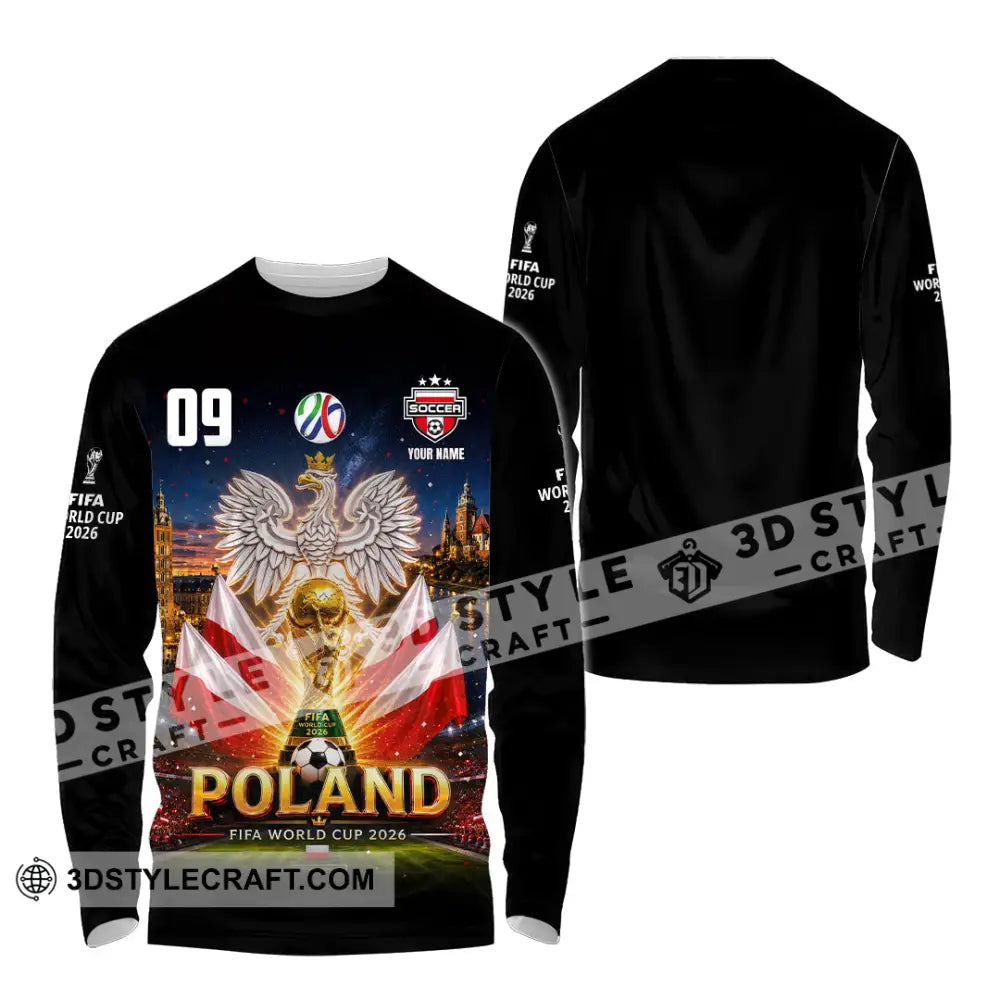 Unisex Shirt - Custom Poland World Cup 2026 Shirt - Long Sleeve Shirt / S - T-shirt