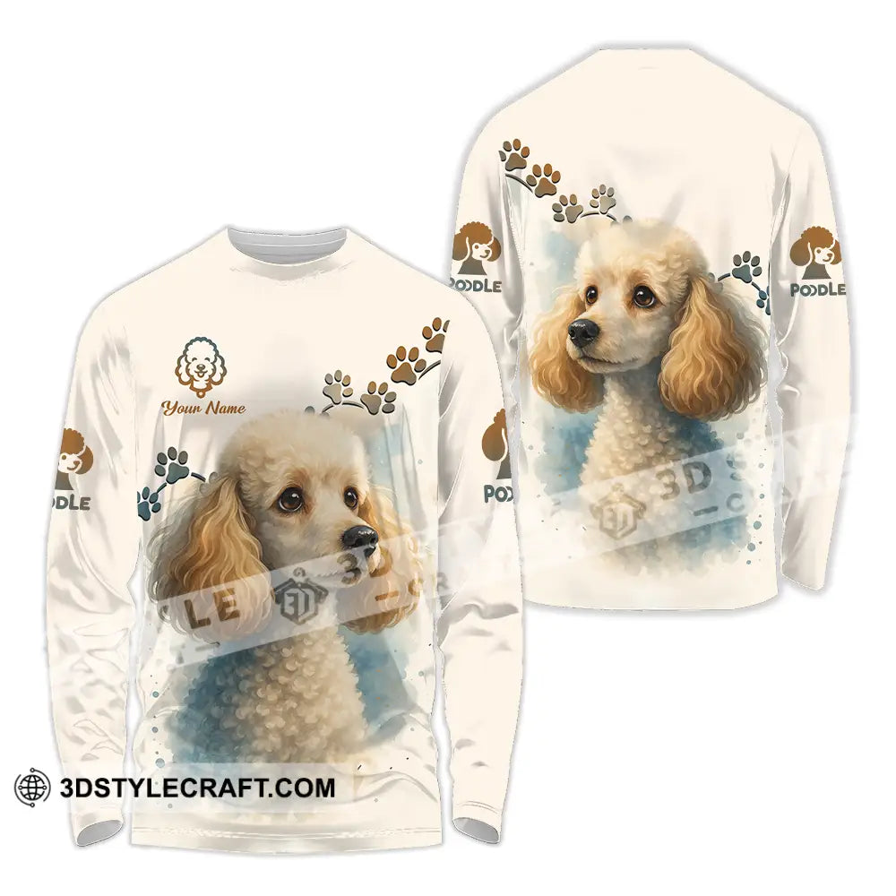 Unisex Shirt - Custom Poodle Shirt Long Sleeve Shirt / S T-shirt