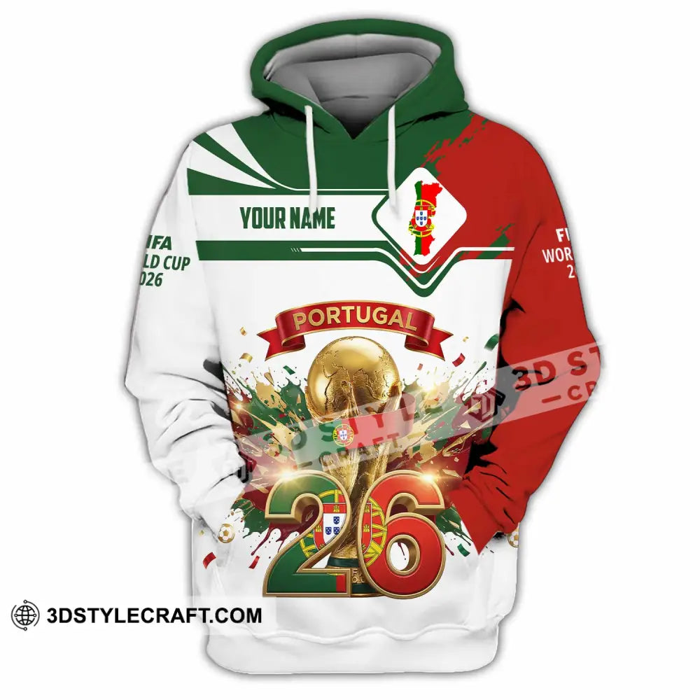 Unisex Shirt - Custom Portugal FIFA World Cup 2026 3D Shirt Hoodie / S T-shirt