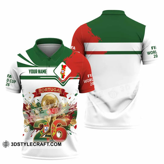Unisex Shirt - Custom Portugal FIFA 3D Shirt style option 2