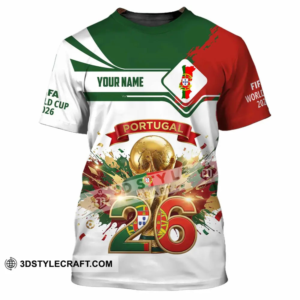 Unisex Shirt - Custom Portugal FIFA World Cup 2026 3D Shirt T-Shirt / S T-shirt