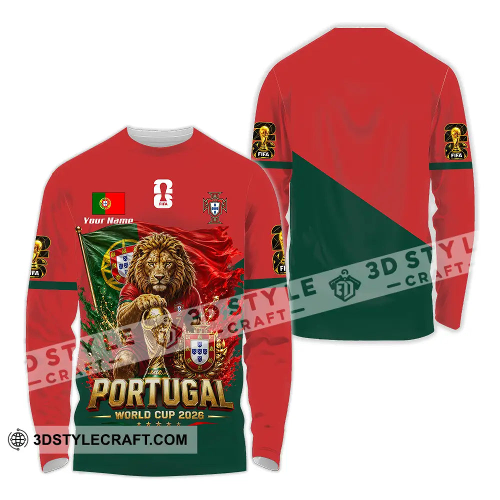 Unisex Shirt - Custom Portugal World Cup 2026 Shirt - Long Sleeve Shirt / S - T-shirt