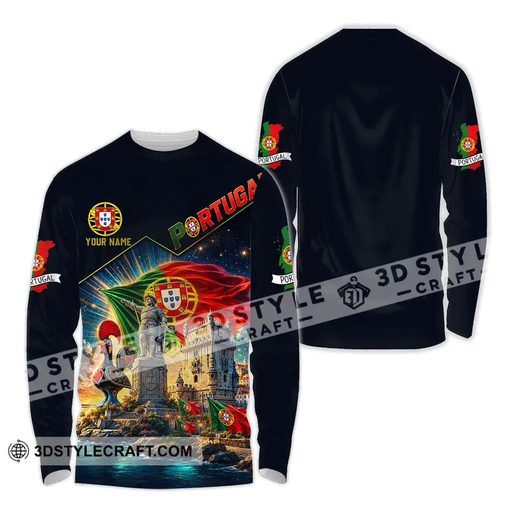 Unisex Shirt - Custom Portugal Shirt - Long Sleeve Shirt / S - T-shirt