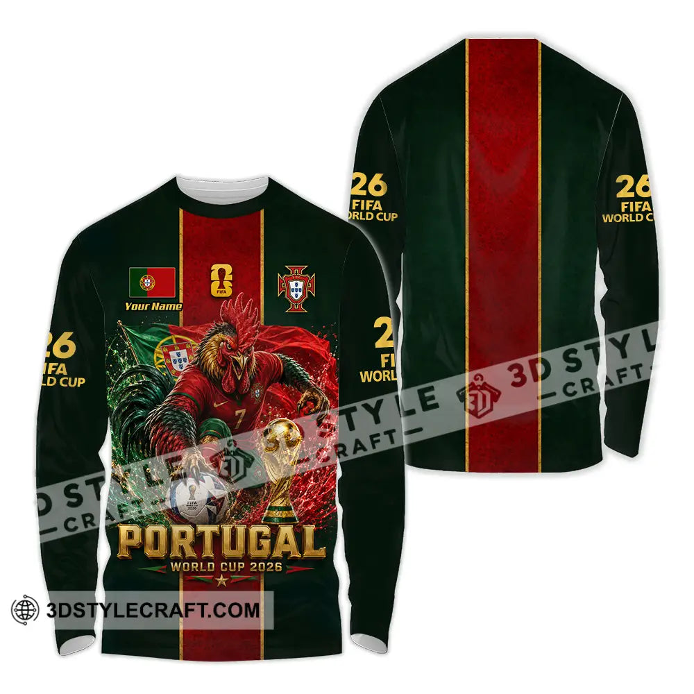 Unisex Shirt - Custom Portugal World Cup 2026 Shirt - Long Sleeve Shirt / S - T-shirt