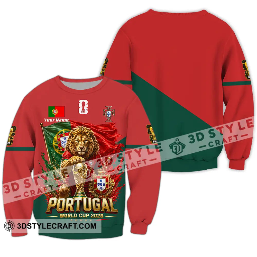 Unisex Shirt - Custom Portugal World Cup 2026 Shirt - Long Sleeve / S - T-shirt