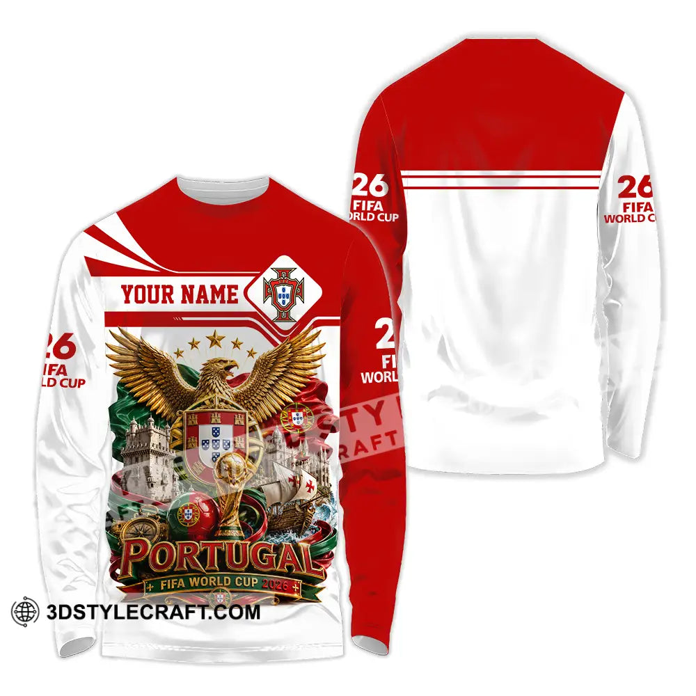 Unisex Shirt - Custom Portugal World Cup 2026 Shirt - Long Sleeve Shirt / S - T-shirt