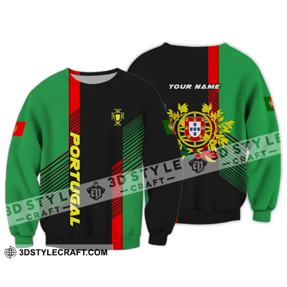 Unisex Shirt - Custom Portugal Name Logo Long Sleeve / S T-Shirt