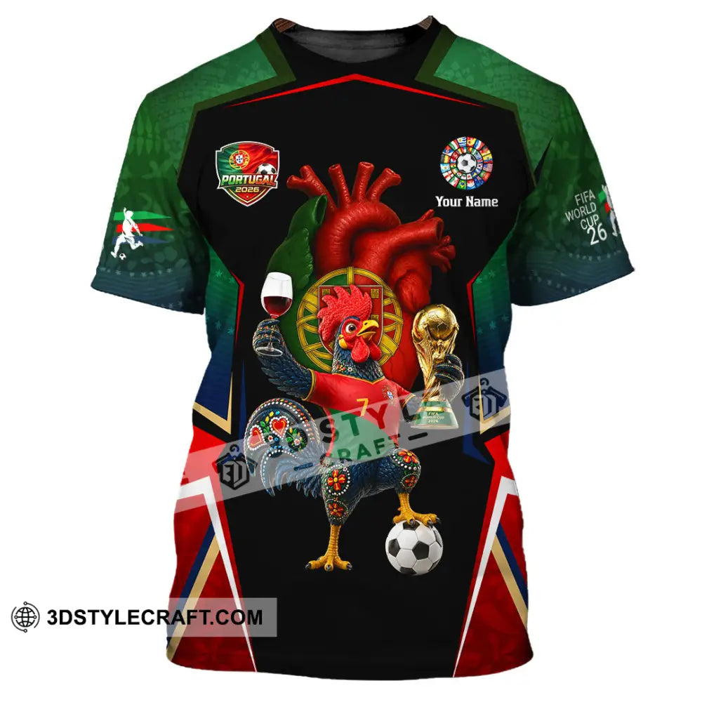 Unisex Shirt - Custom Portugal World Cup 2026 Shirt - T-Shirt / S - T-shirt