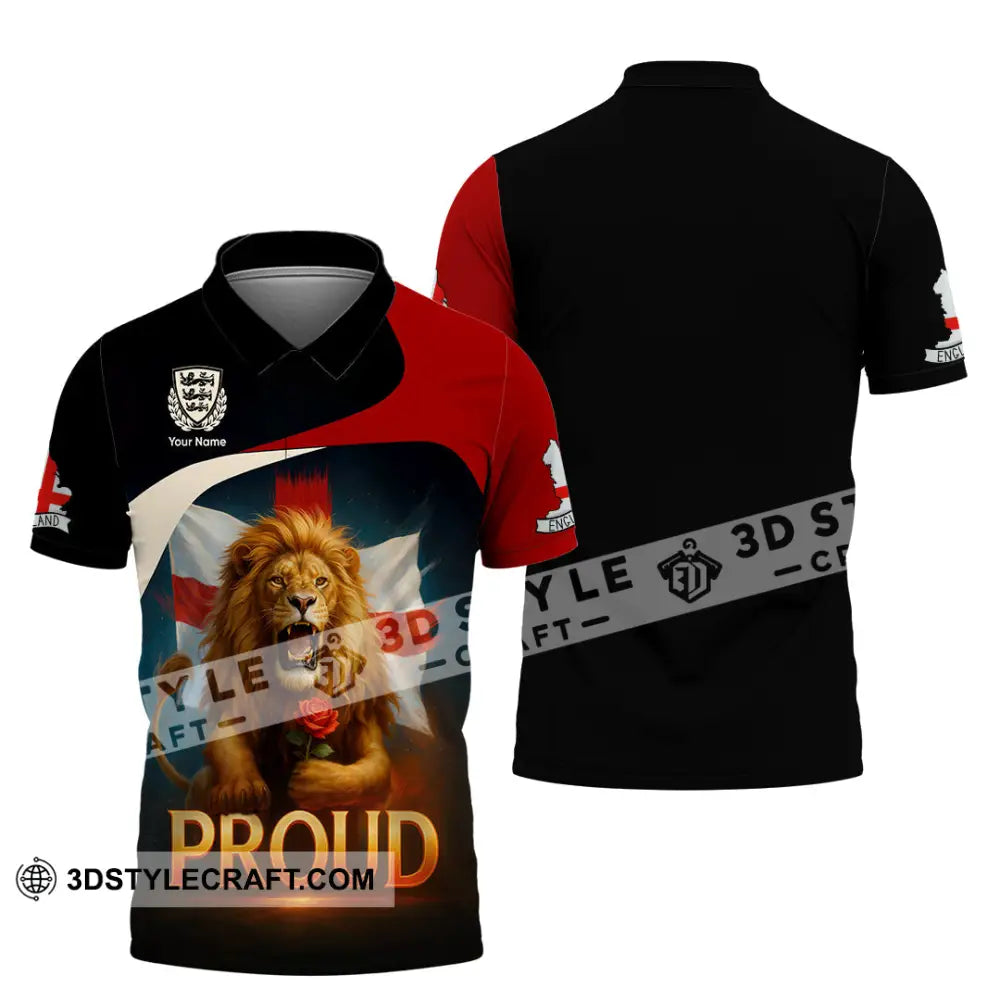 Unisex Shirt - Custom Proud England Shirt Polo Shirt / S T-shirt