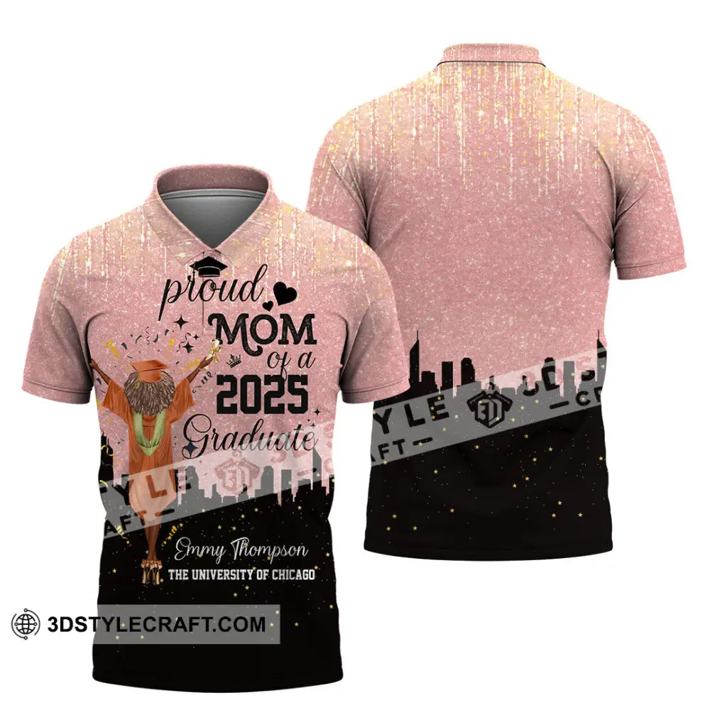 Unisex Shirt - Custom Shirt Proud Mom Of A 2025 Graduate Polo Shirt / S T-shirt