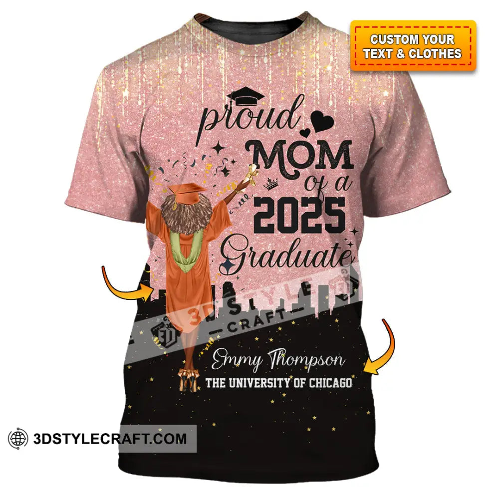 Unisex Shirt - Custom Shirt Proud Mom Of A 2025 Graduate T-shirt