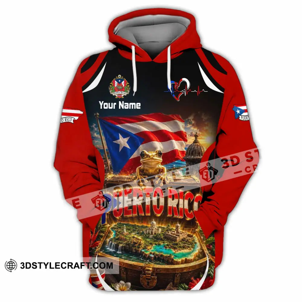 Unisex Shirt - Custom Puerto Rico Shirt - Hoodie / S - T-shirt