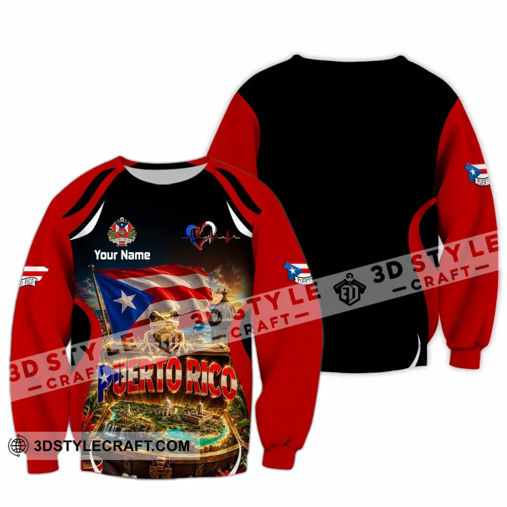 Unisex Shirt - Custom Puerto Rico Shirt - Long Sleeve / S - T-shirt