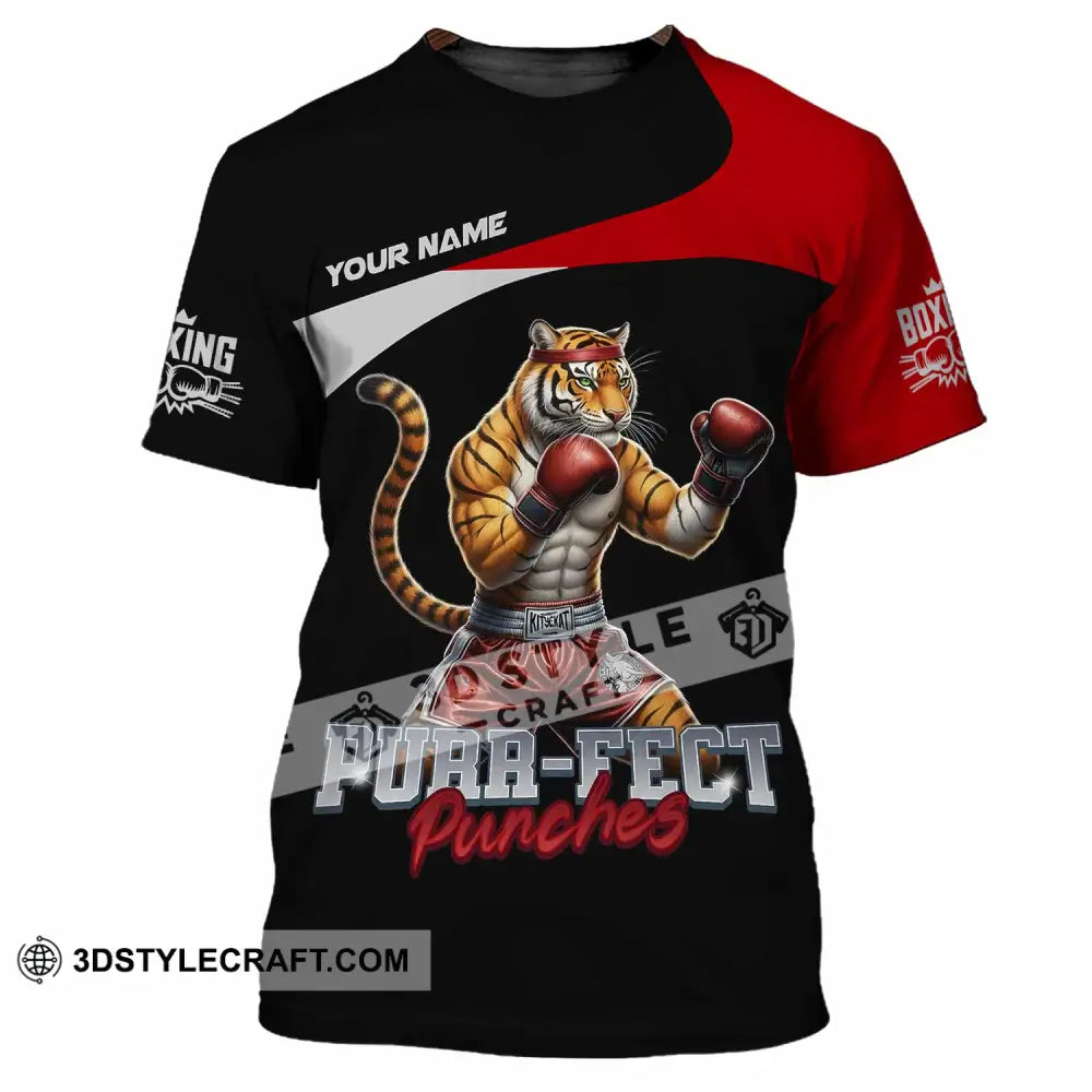 Unisex Shirt - Custom Purr-fect Punches Boxing 3D Shirt T-Shirt / S T-shirt