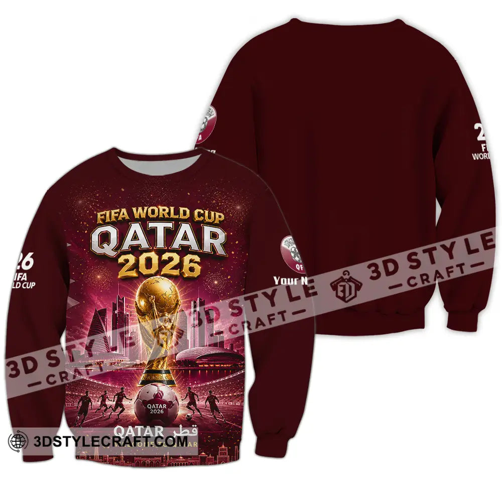 Unisex Shirt - Custom Qatar World Cup 2026 Shirt - Long Sleeve / S - T-shirt