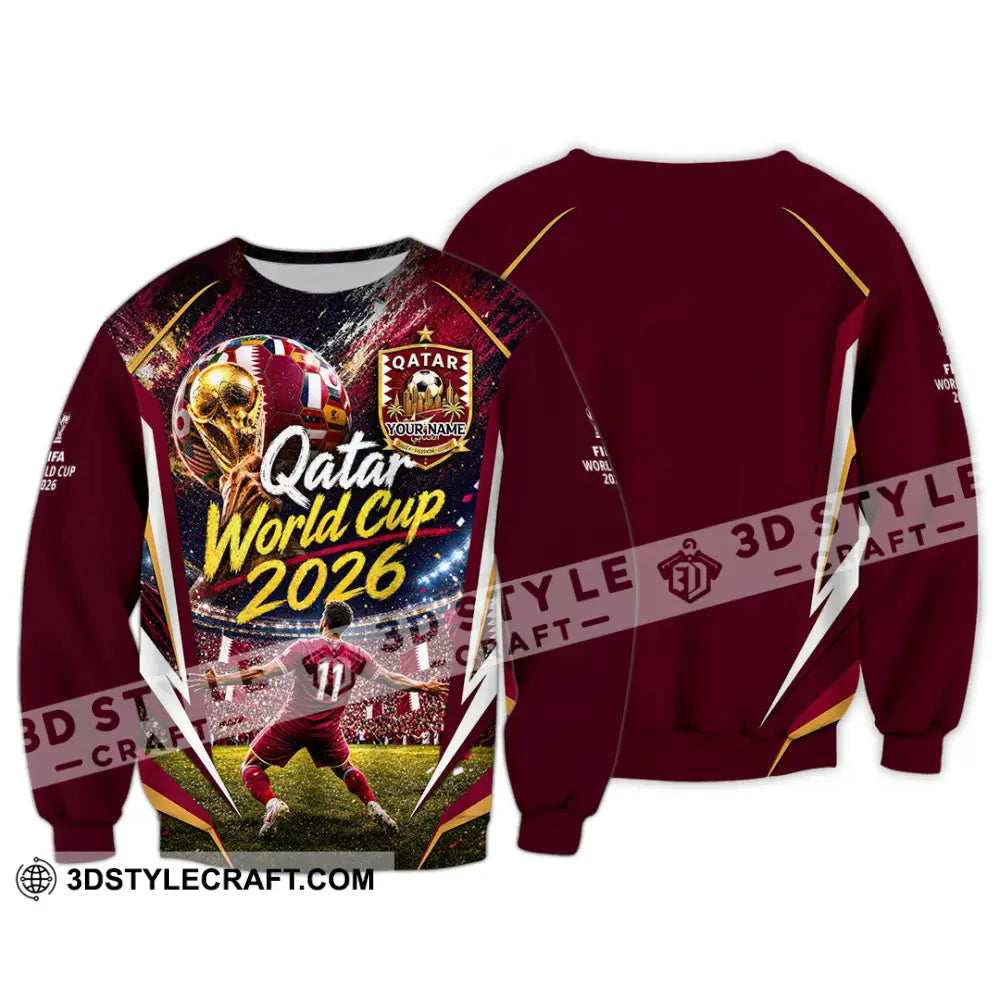 Unisex Shirt - Custom Qatar World Cup 2026 Shirt - Long Sleeve / S - T-shirt