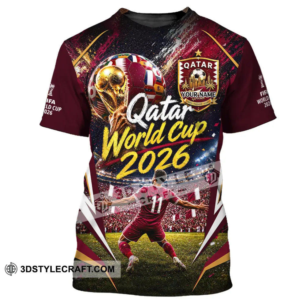 Unisex Shirt - Custom Qatar World Cup 2026 Shirt - T-Shirt / S - T-shirt