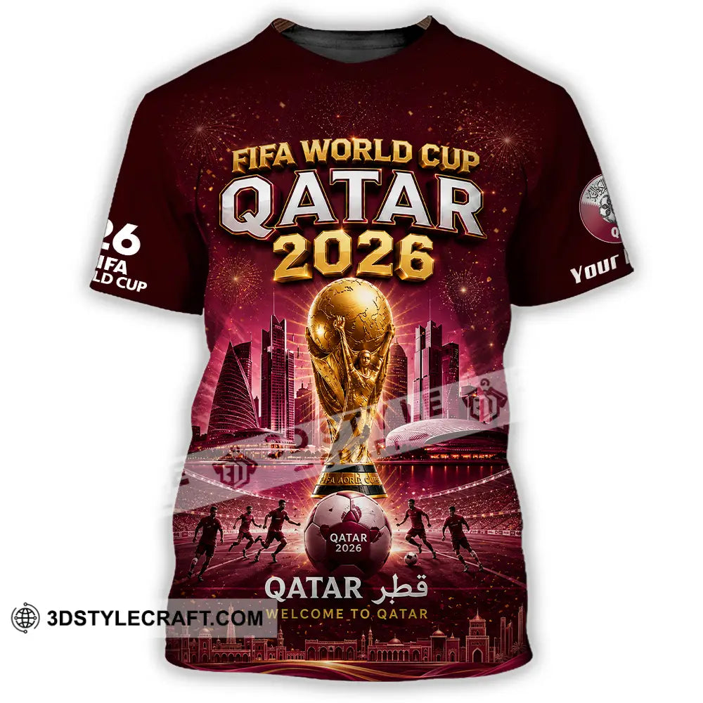 Unisex Shirt - Custom Qatar World Cup 2026 Shirt - T-Shirt / S - T-shirt