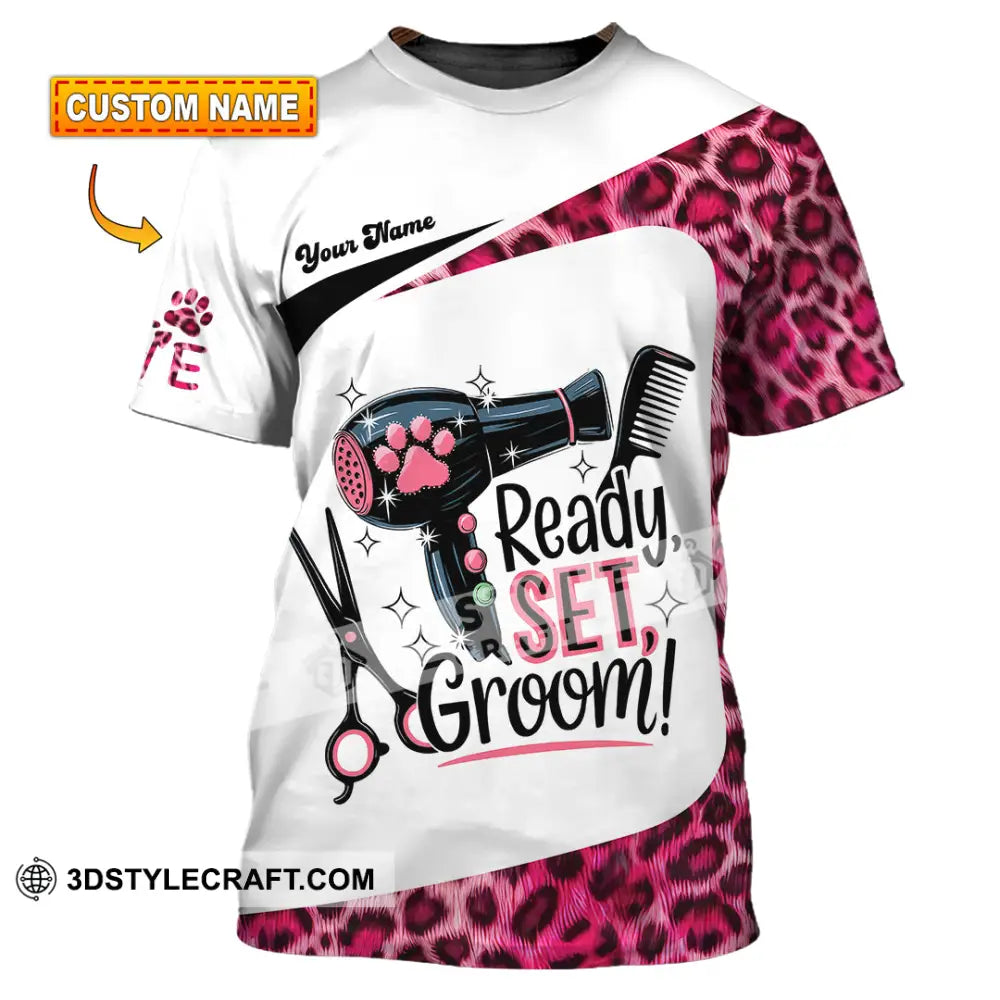 Unisex Shirt - Custom Ready Set Groomer Shirt T-shirt