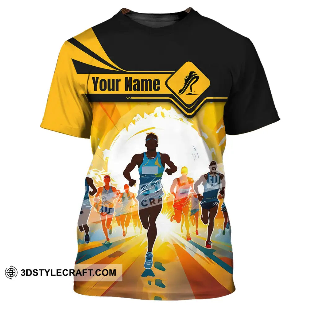 Unisex Shirt - Custom Ready To Run Love Marathon Running Shirt T-Shirt / S T-shirt