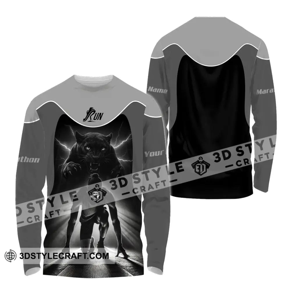 Unisex Shirt - Custom Ready To Run Love Running Shirt Long Sleeve Shirt / S T-shirt