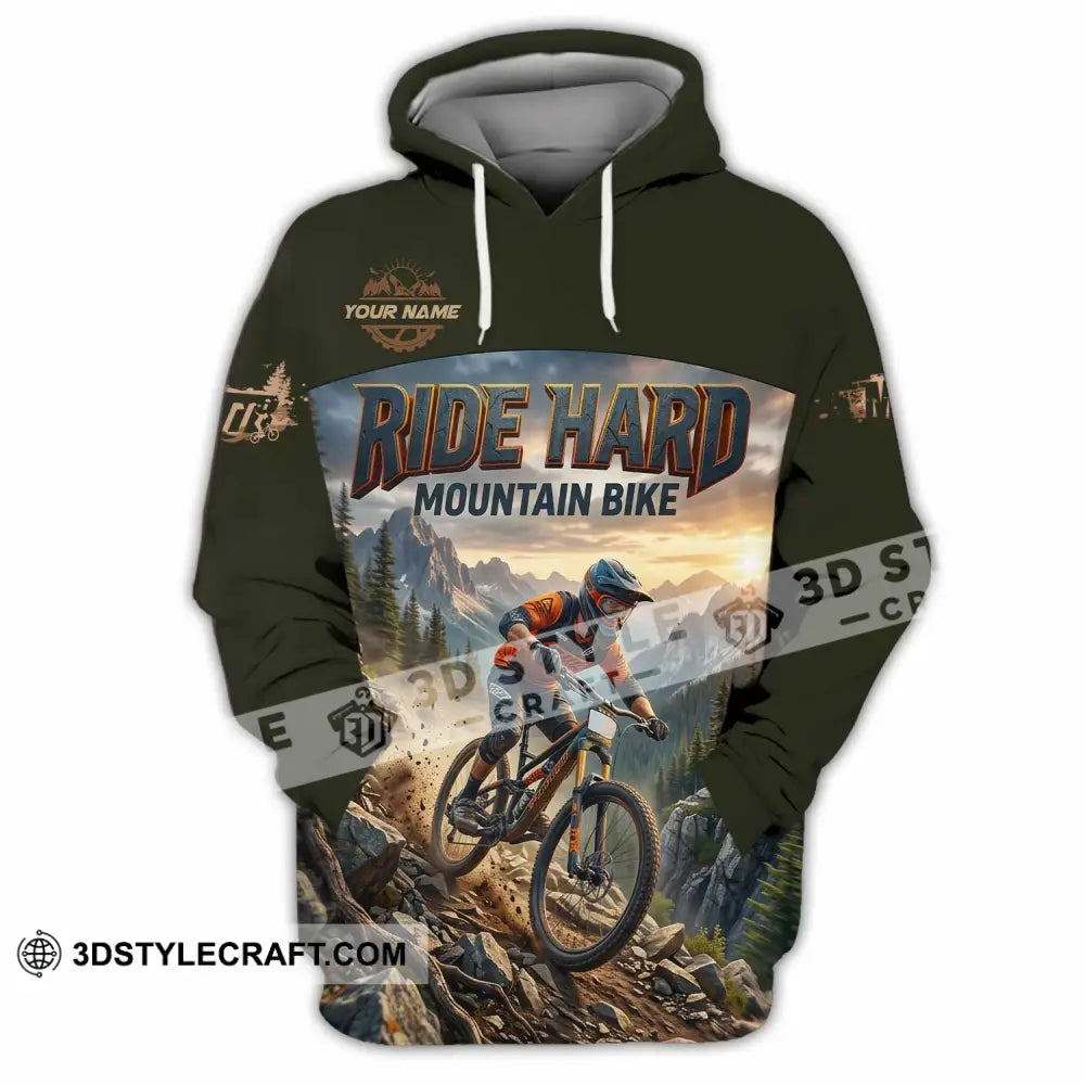 Unisex Shirt - Custom Ride Hard Mountain Bike Shirt - Hoodie / S - T-shirt