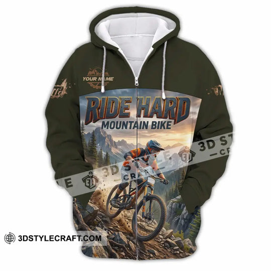 Unisex Shirt - Custom Ride Hard Mountain Bike Shirt style option 4