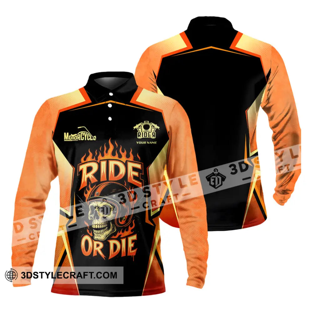 Unisex Shirt - Custom Ride Or Die 3D Shirt - Long Sleeve Polo / S - T-shirt