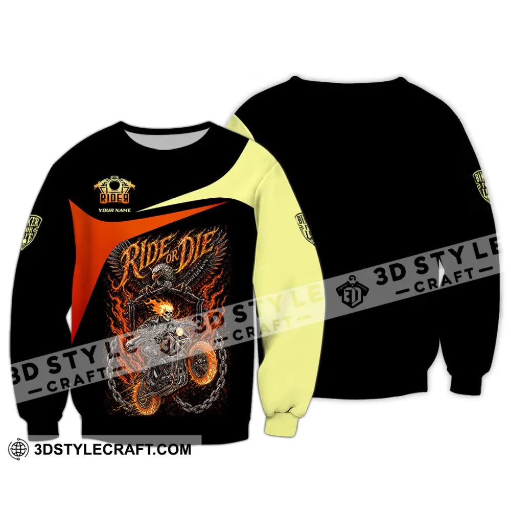 Unisex Shirt - Custom Ride Or Die 3D Shirt - Long Sleeve / S - T-shirt