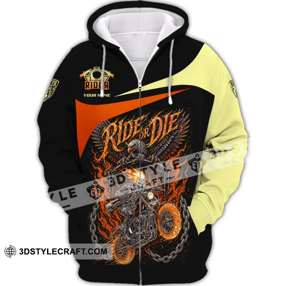 Unisex Shirt - Custom Ride Or Die 3D Shirt - Zipper Hoodie / S - T-shirt