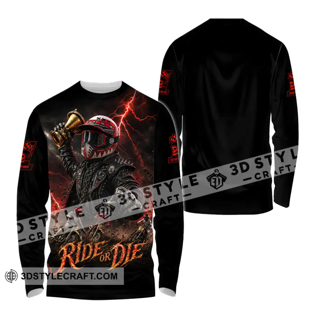Unisex Shirt - Custom Ride Or Die Shirt - Long Sleeve Shirt / S - T-shirt