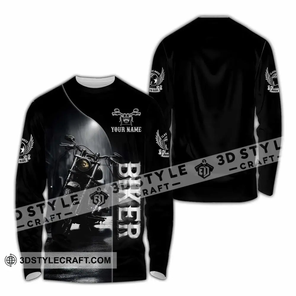 Unisex Shirt - Custom Rider 3D Shirt Long Sleeve Shirt / S T-shirt