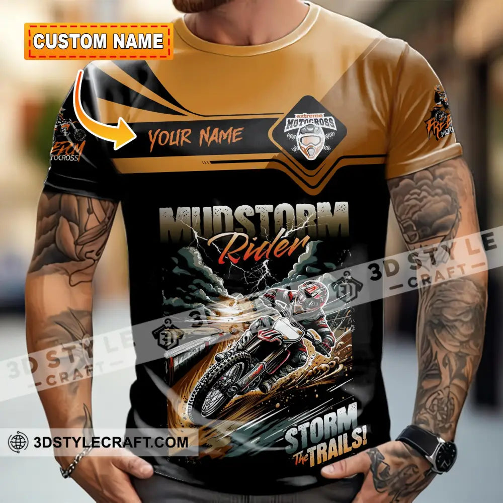 Unisex Shirt - Custom Rider Storm The Trails Sport Shirt T-shirt