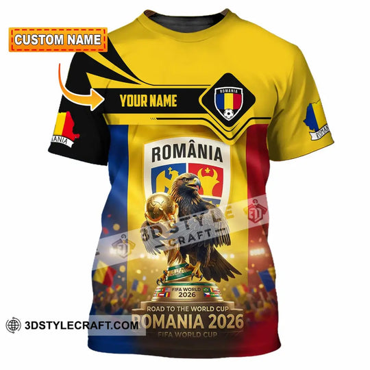 Unisex Shirt - Custom Romania 3D Shirt style option 1