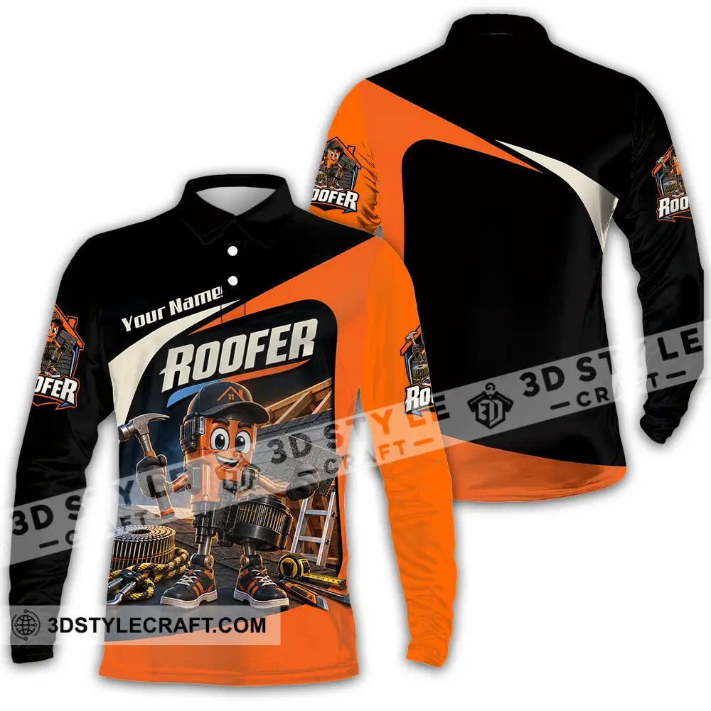Unisex Shirt - Custom Roofer Shirt - Long Sleeve Polo / S - T-shirt
