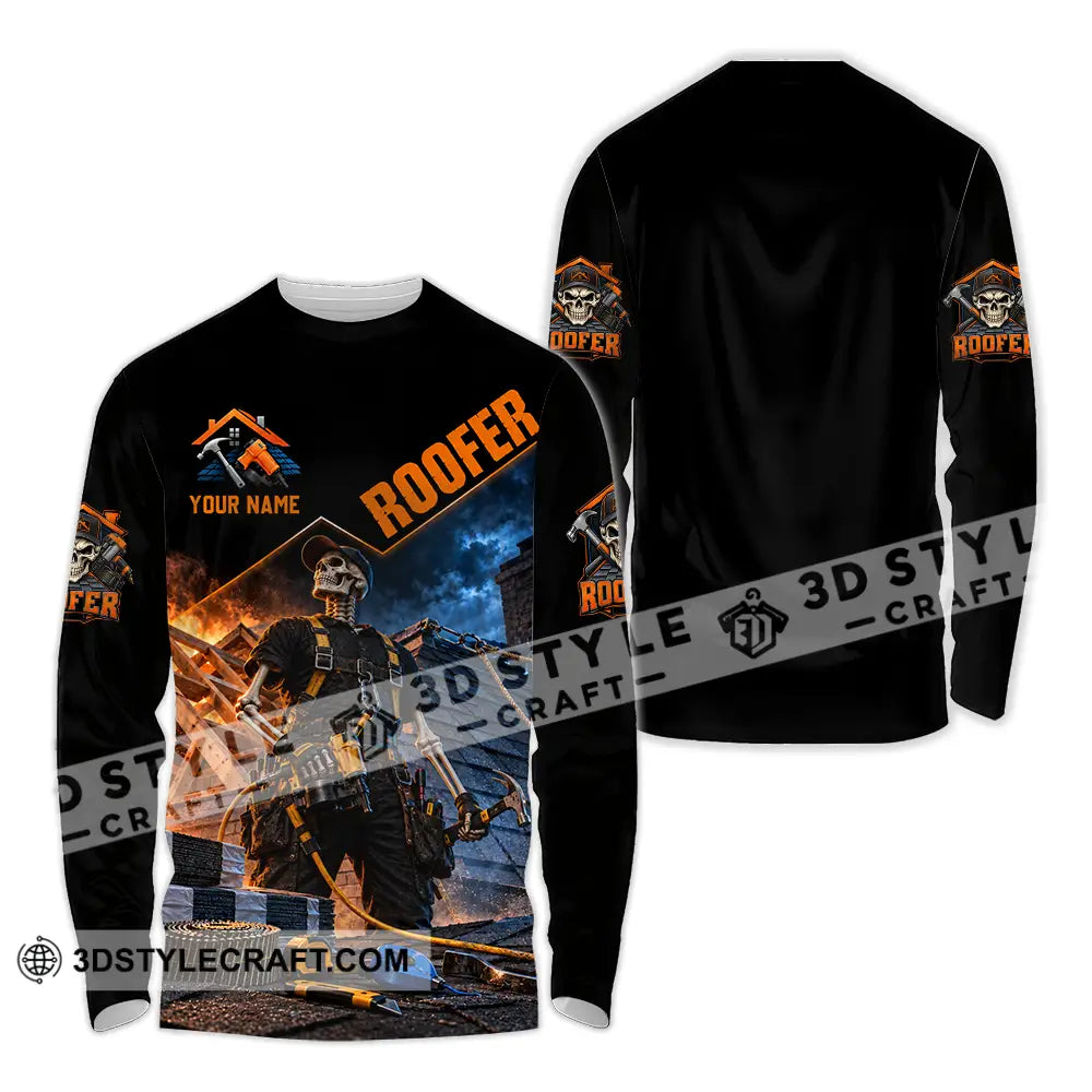 Unisex Shirt - Custom Roofer Shirt - Long Sleeve Shirt / S - T-shirt