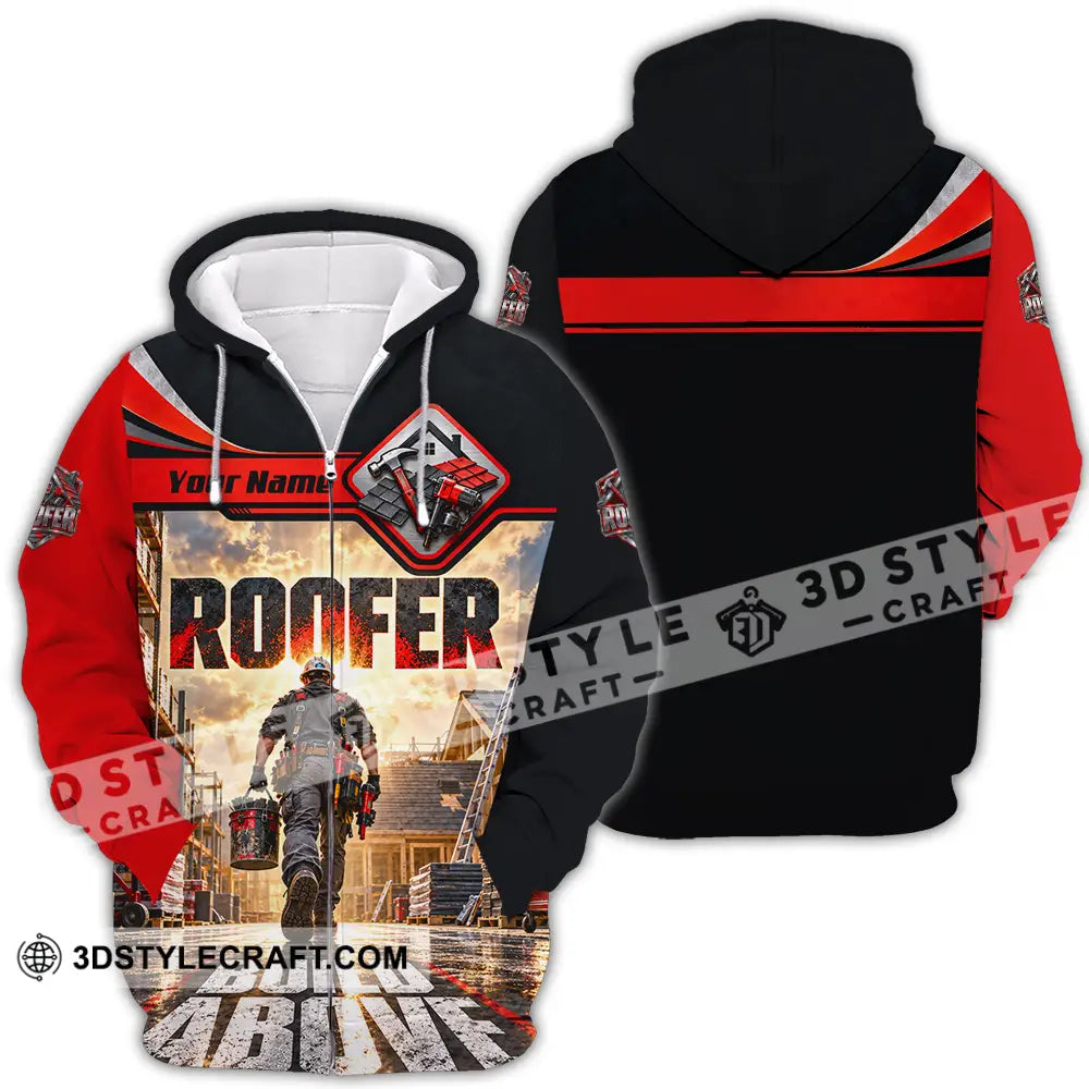 Unisex Shirt - Custom Roofer Shirt - Zipper Hoodie / S - T-shirt