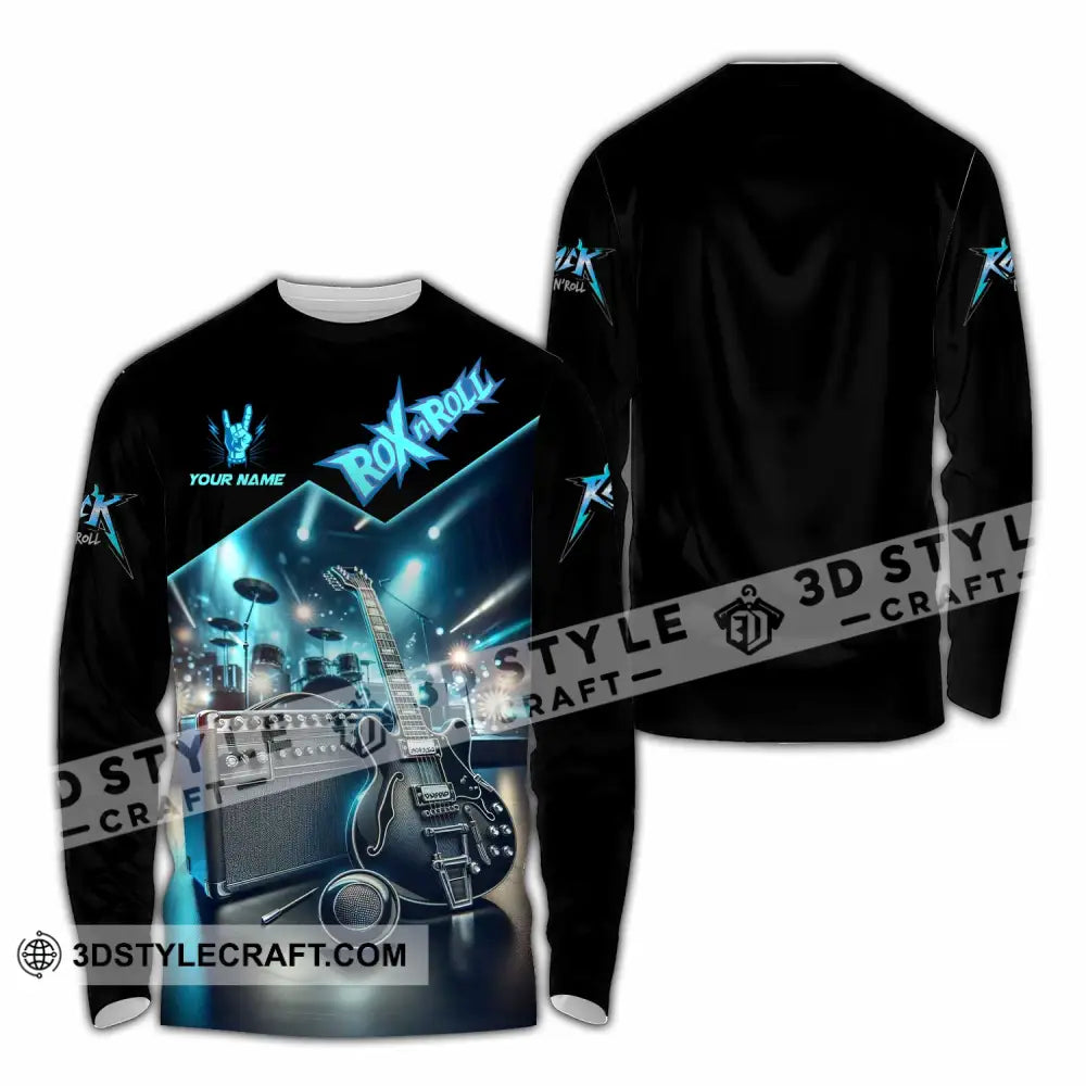 Unisex Shirt - Custom Rox N Roll 3D Shirt Long Sleeve Shirt / S T-shirt