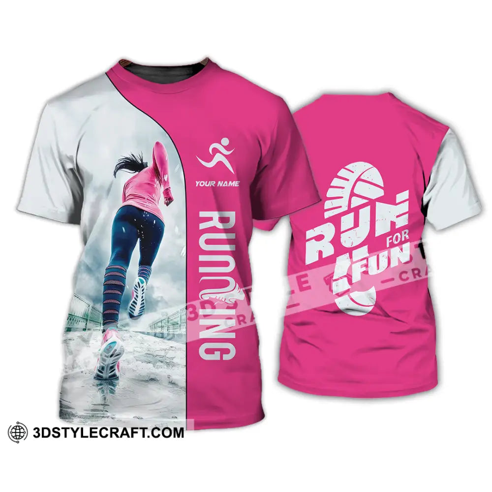 Unisex Shirt - Custom Run For Fun Running Lover Sport Shirt T-Shirt / S T-shirt