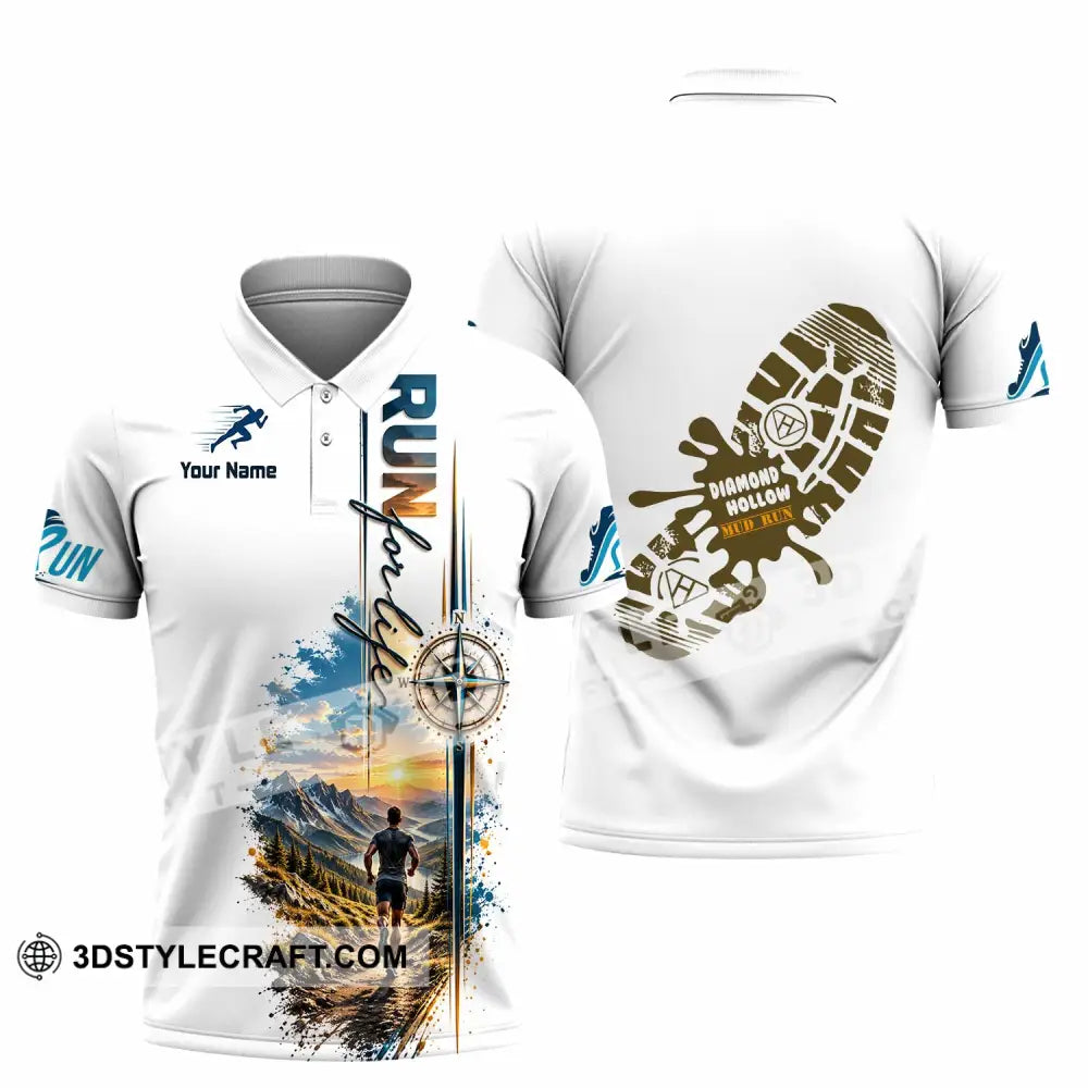 Unisex Shirt - Custom Run For Life Shirt - Polo Shirt / S - T-shirt