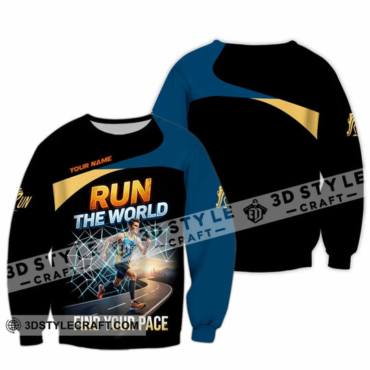 Unisex Shirt - Custom Run The World Find Your Pace Shirt style option 3