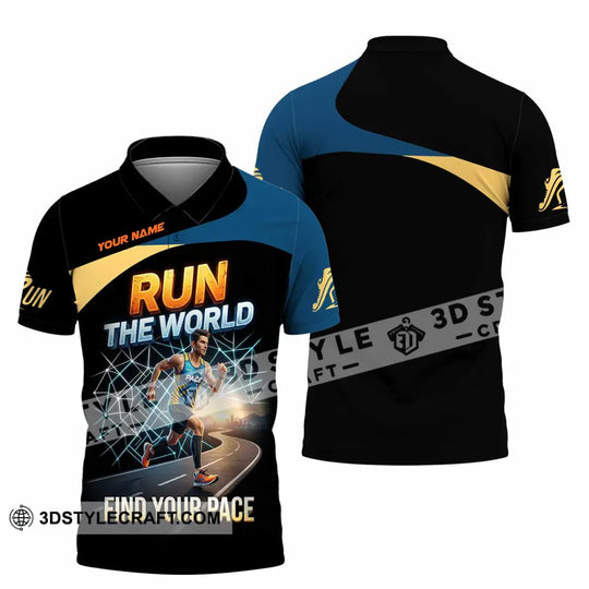 Unisex Shirt - Custom Run The World Find Your Pace Shirt style option 2